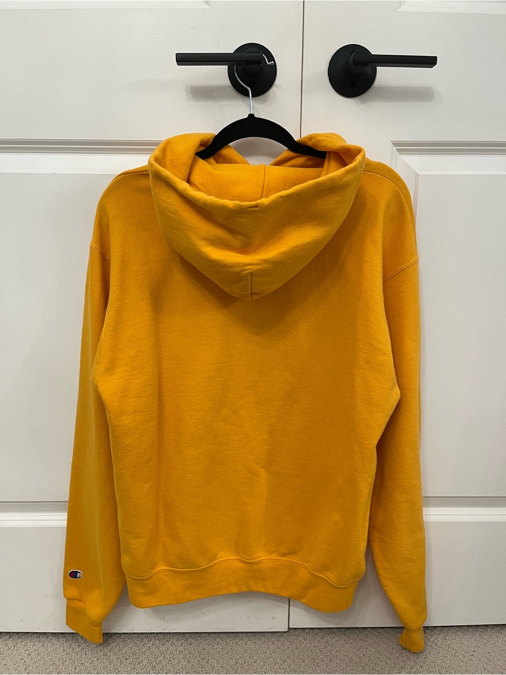 Champion Michigan Crewneck Hoodie - Gold & Navy - Picture 3 of 3